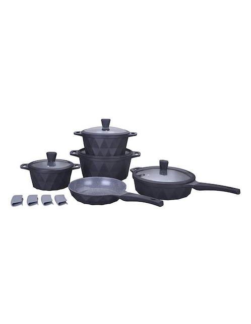 "batería de cocina" kochstelle btm002000 "de" aluminio "antiadherente" cerámica 13 piezas "piezas"