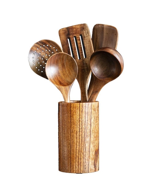 Set utensilios Zanetti de madera