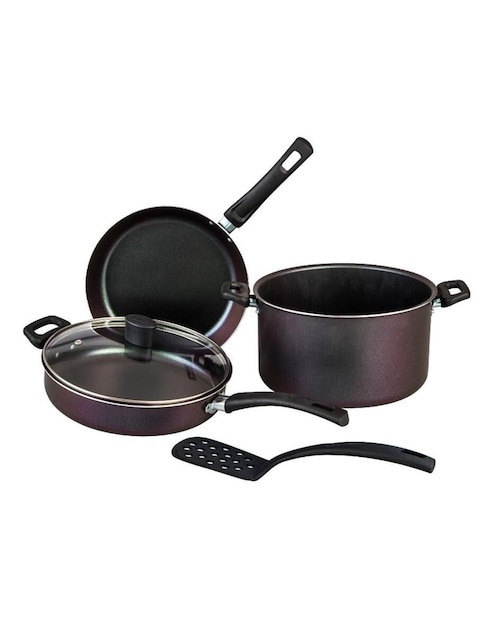 Batería de cocina Cinsa Aura de aluminio antiadherente sin PFOA 5 piezas