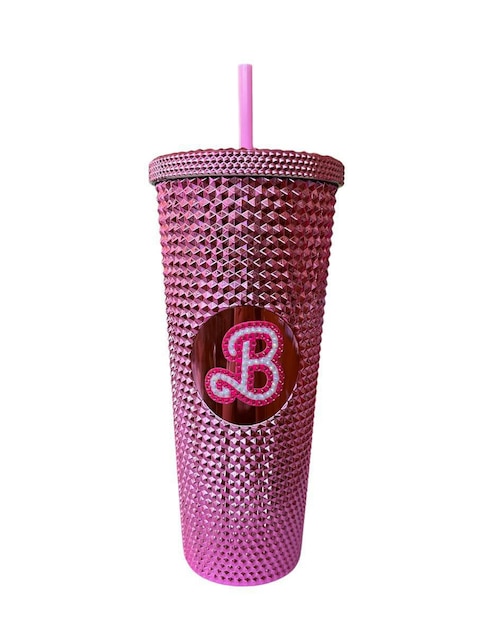 Termo T-Max de plástico Barbie Pink con tapa rosca 750 ml