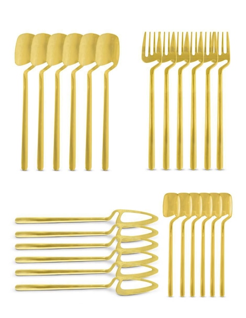 Set cubiertos Idea Nuova de acero inoxidable 24 piezas