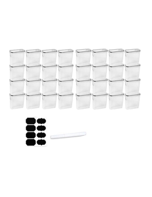 Set contenedores de plástico 32 piezas Set contenedores de plástico 32 piezas