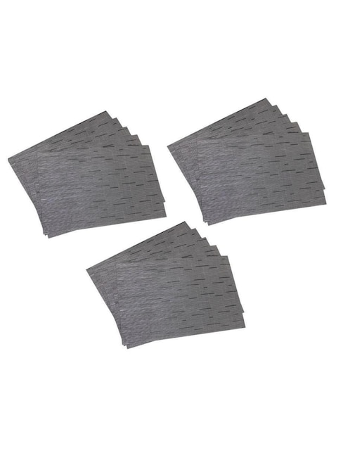 Set mantel individual rectangular de ratán pvc Bluelander