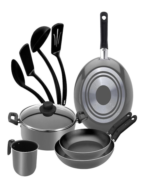 Batería de cocina Ekco Select de aluminio antiadherente convencional 10 piezas