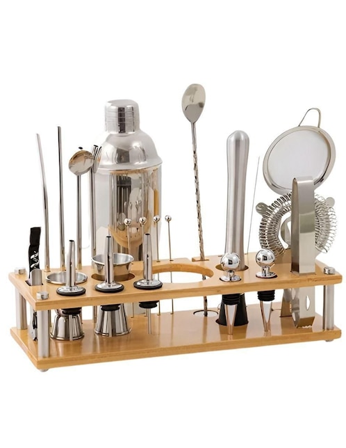 Set Coctelera Ecomlab de bambú