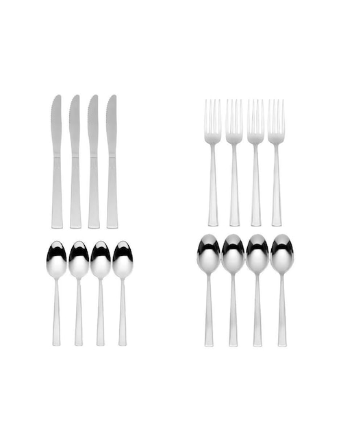 Set cubiertos Moven Pinot de acero inoxidable 16 piezas