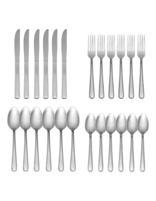 Set cubiertos Moven Cosmo de acero inoxidable 24 piezas