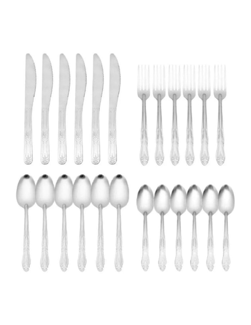 Set cubiertos Moven Azalea de acero inoxidable 24 piezas