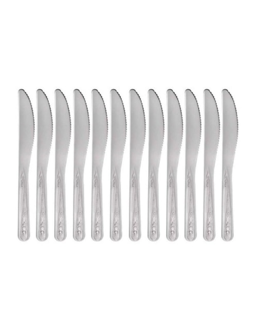 Set cubiertos Moven Jazmín de acero inoxidable 12 piezas