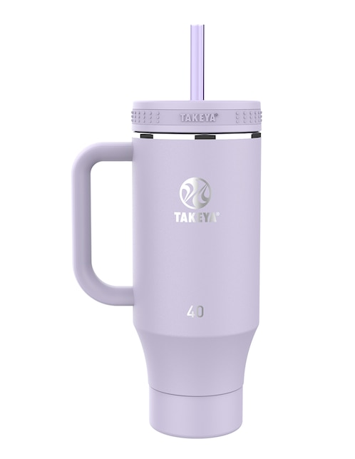 Termo doble pared 5 piezas Takeya de acero inoxidable Tumbler con tapa rosca 1.2 L