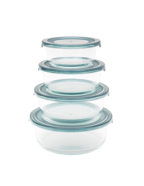 Set contenedores Kochstelle Kitchenware Universal de vidrio 4 piezas