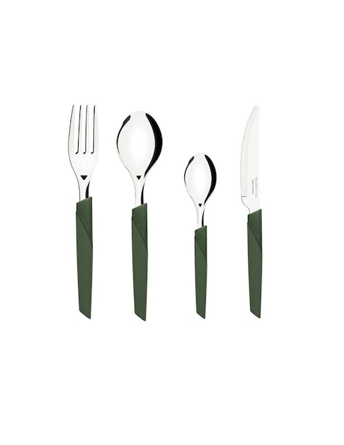 Set cubiertos Lyf de acero inoxidable 16 piezas