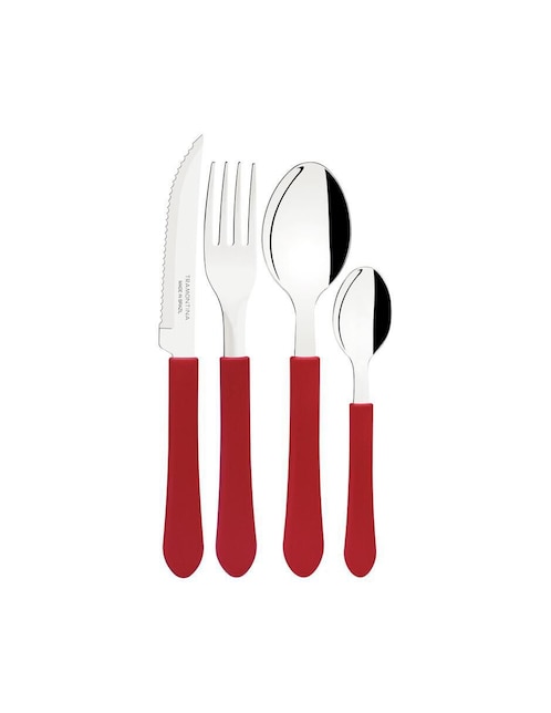 Set cubiertos Tramontina Leme de acero inoxidable 25 piezas