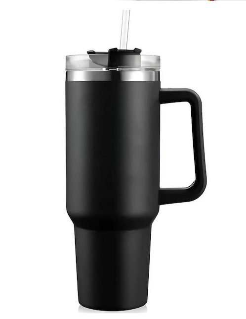 Termo de acero inoxidable con tapa rosca 1