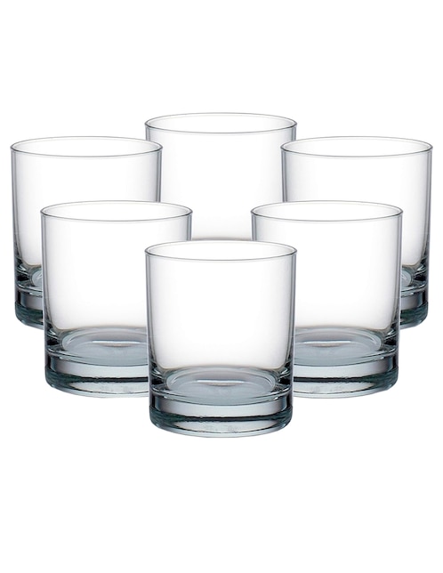 Set de vaso para jugo Ocean San Marino de vidrio con 6 piezas