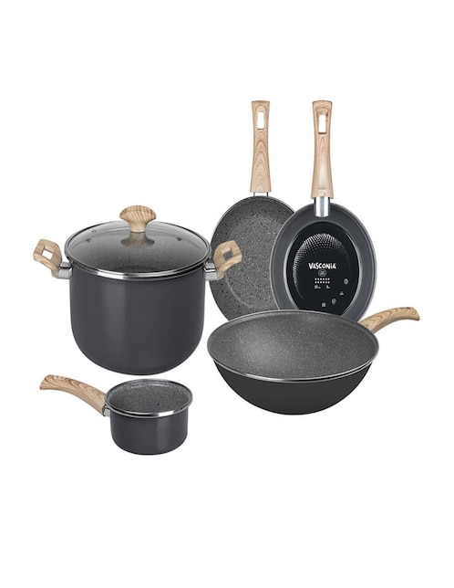 Batería de cocina Ekco Prime de vitrocerámica antiadherente sin PFOA 6 piezas