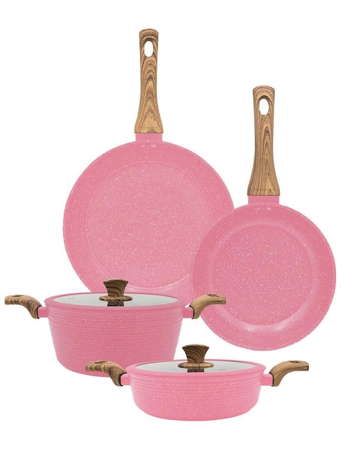 Set de sartenes Love Cook de mármol 6 piezas