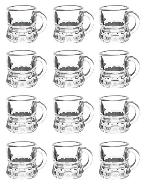 Set vaso Doble Pack Vencort de vidrio con 12 piezas