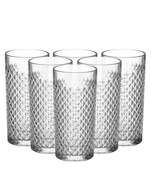 Vaso highball Stovmex Carat de vidrio con 6 piezas