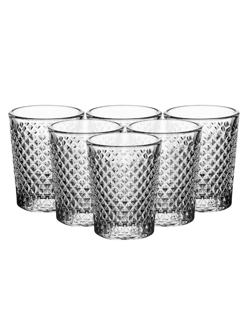 Set vaso Doble Pack Stovmex Carat de vidrio con 6 piezas