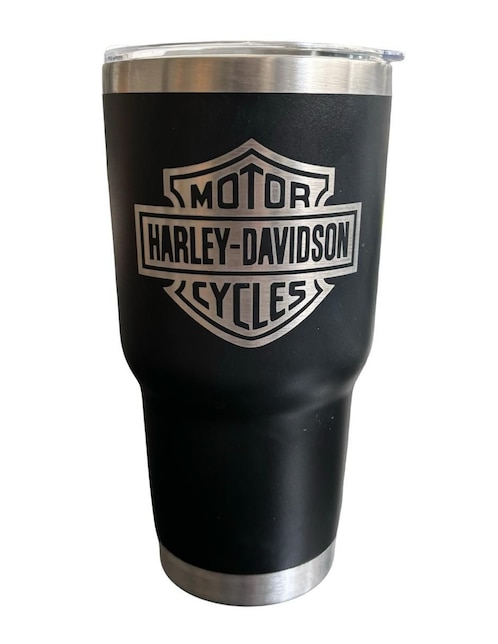 Termo Fartmex de acero inoxidable Harley Davidson Black con tapa rosca 887 ml