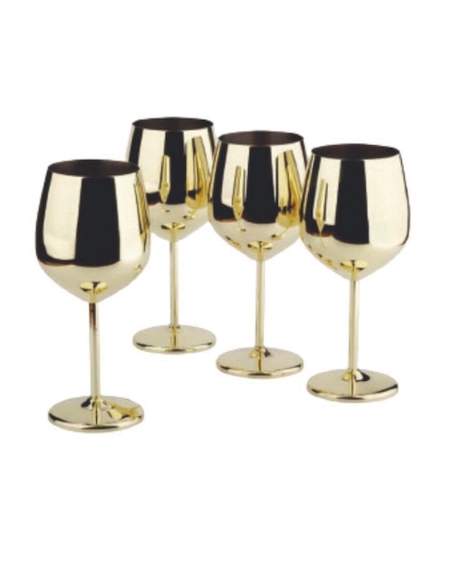 Set de copas para vino Digital Innovations de acero inoxidable
