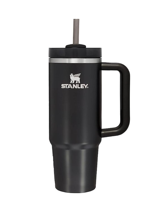 Termo Stanley de acero inoxidable Quencher H2.0 Tumbler negro con tapa a presión 1.1 L