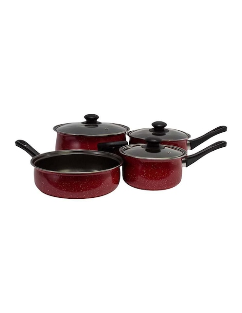 Batería de cocina Gibson Casselman-R de acero antiadherente convencional 7 piezas