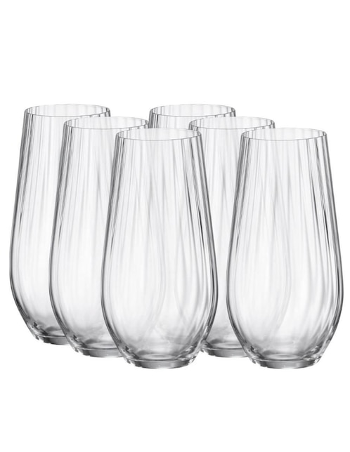 Set vasos Bohemia Columba Optic de vidrio con 6 piezas
