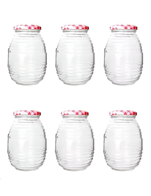 Set frasco especiero de vidrio