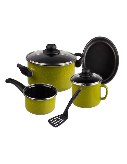 Batería de cocina Ekco Adana de acero 7 piezas