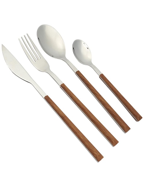 Set cubiertos Chefmaker de acero inoxidable 16 piezas
