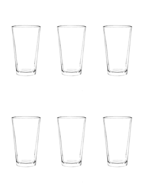Set vasos Cristar de vidrio con 6 piezas