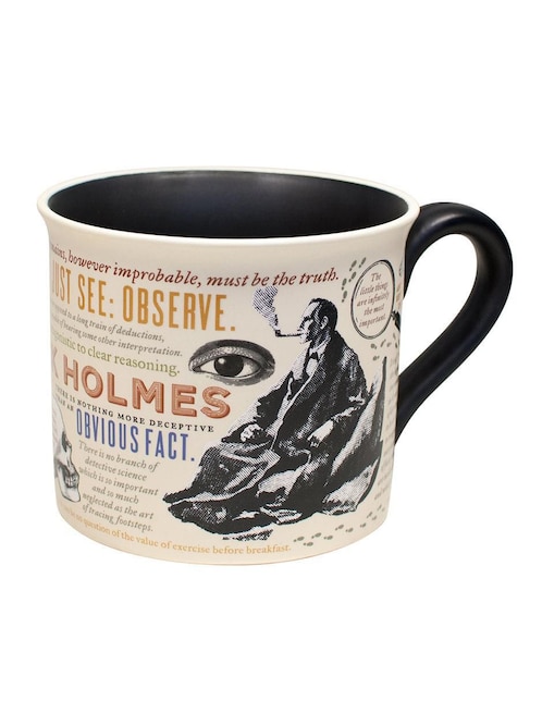 Taza de colección Unemployed Philosophers Guild Sherlock Holmes artístico