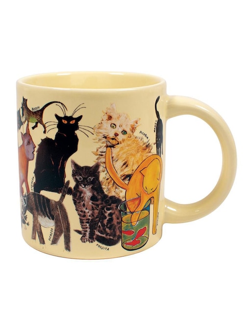 Taza de colección Unemployed Philosophers Guild Gato Cheshire artística