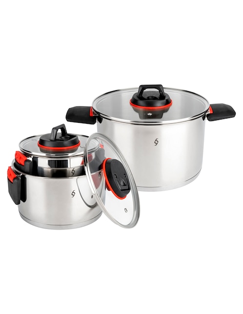 Batería de cocina Bogner BCPS03 de acero inoxidable 6 piezas