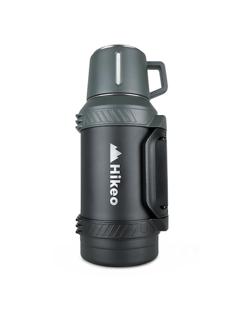 HIKEO Termo Hikeo de acero inoxidable con tapa a presión 1.6 L