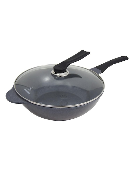 Sartén Wok con tapa Westinghouse de cerámica