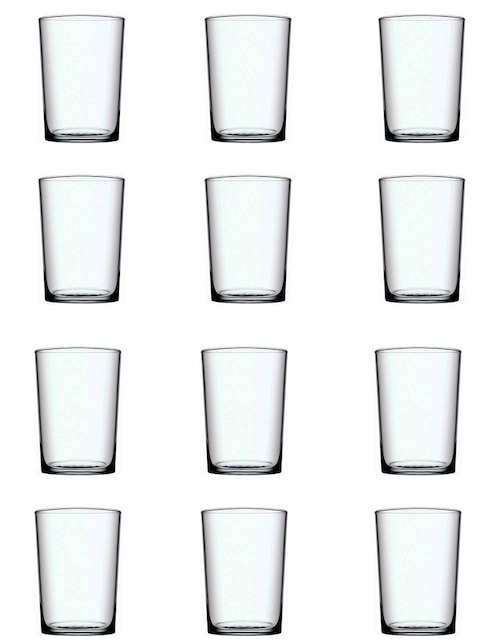 Set vasos de vidrio con 12 piezas 1