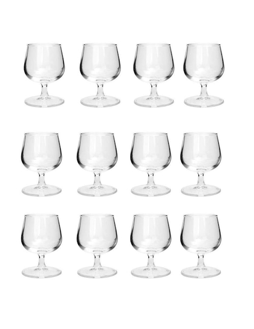Set de copas para coñac Vencort de vidrio