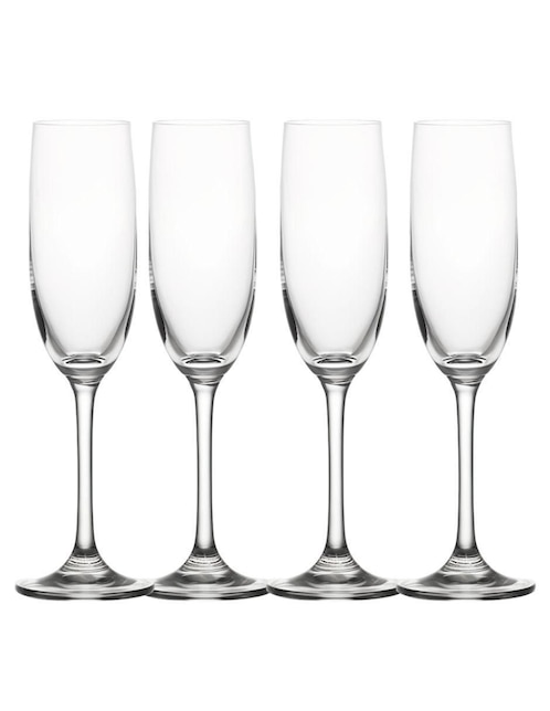 Set de copas para flauta Bluelander de vidrio