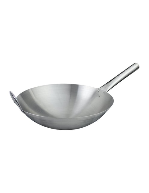 Sartén wok Vencort de acero inoxidable