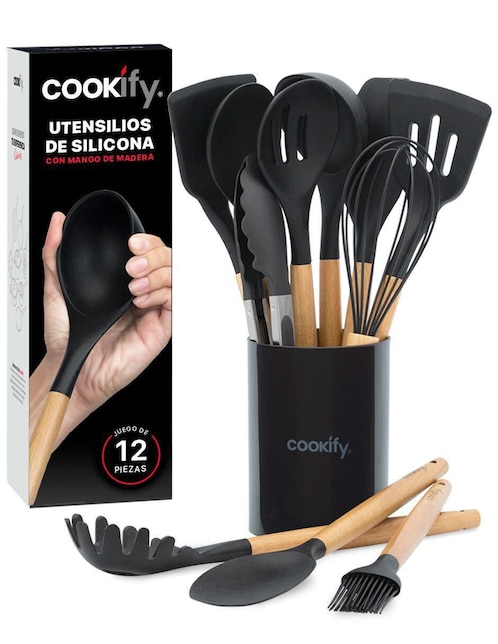 Set utensilios Cookify de madera