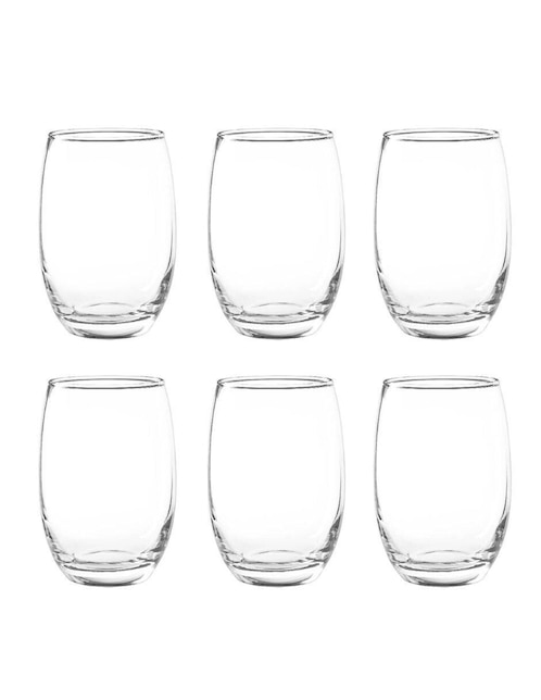 Set vasos Cristar de vidrio con 6 piezas