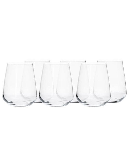 Set vasos Borgonovo Contea de vidrio con 6 piezas