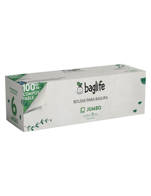 Set bolsas para basura Baglife jumbo con 7 piezas