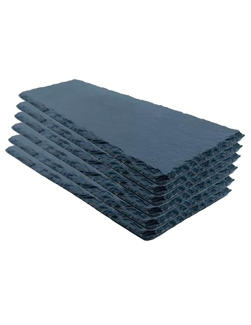 Plato trinche de piedra 6 piezas