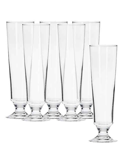 Set vasos Borgonovo Julius de vidrio con 6 piezas