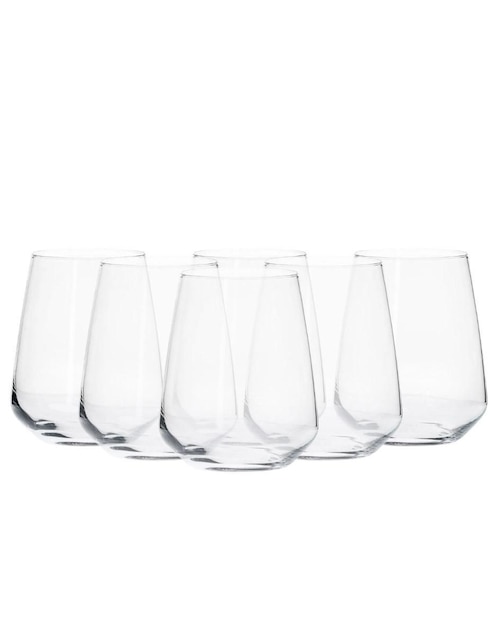 Set de vasos para agua Borgonovo Contea de vidrio con 12 piezas