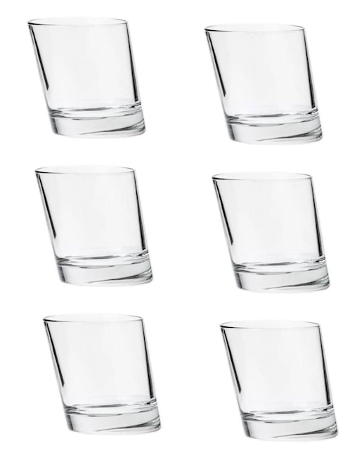 Set vasos Pisa de vidrio con 6 piezas 1